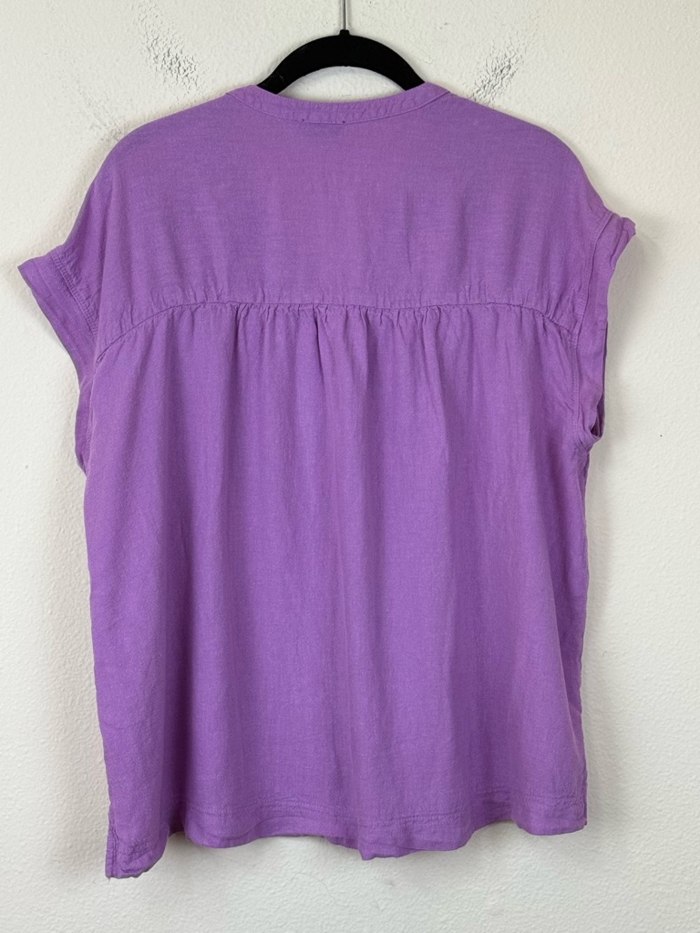 Splendid tops large blue and lavender linen blend - Picture 6 of 14